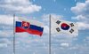 south-korea-or-republic-of-korea-or-rok-and-slovakia-flags-waving-together-in-the-wind-on-blue-cloudy-sky-two-country-relationsh